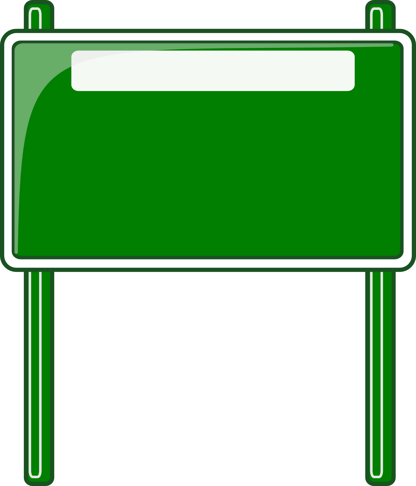 Blank Road Sign Transparent (1643x1920)