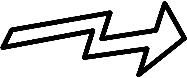 Right, Arrow, White, Direction, Shape, Shapes - Arrow Clip Art Black And White (640x320)