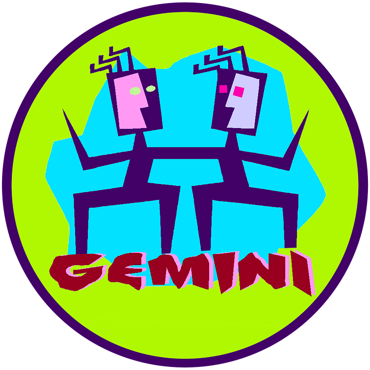 Look To The Stars For A Different Point Of View - Horoscope Gemini Symbol Sign Earrings (720x720)