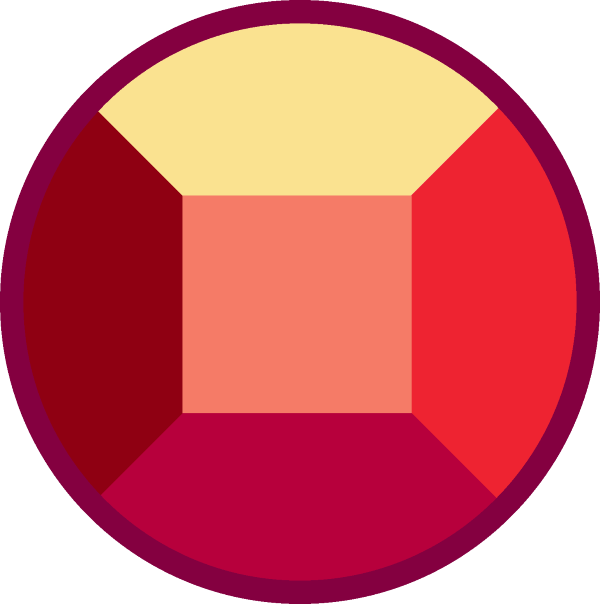 Image - Steven Universe Ruby And Sapphire Gems (600x604)