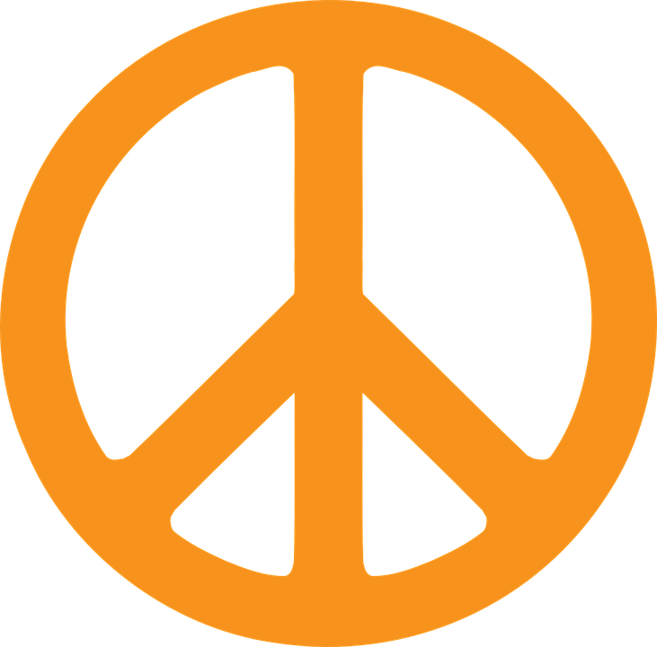 Peace Sign Clipart Tranquility - Peace Symbol Png (731x720)