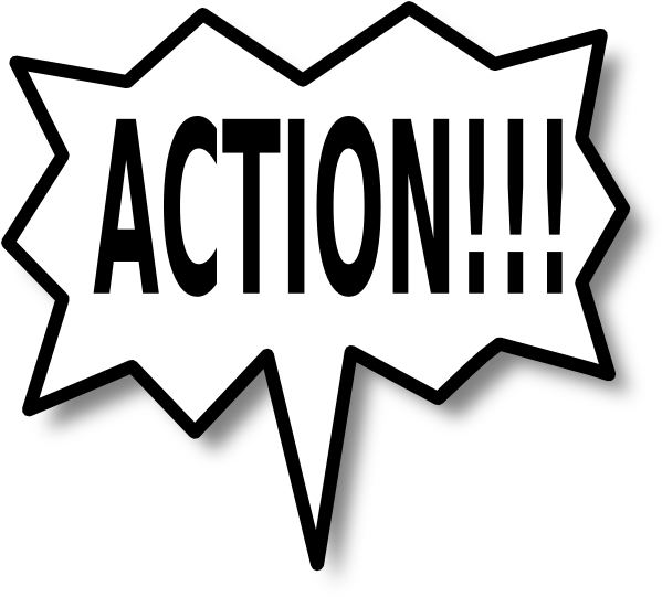Action Clip Art At Clker - Speech Bubbles (600x547)