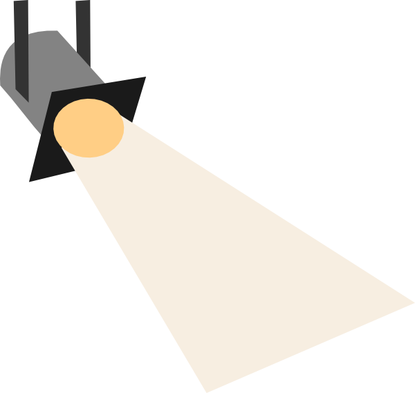 Free Spotlight Clipart Image - Hollywood Spotlight (600x569)