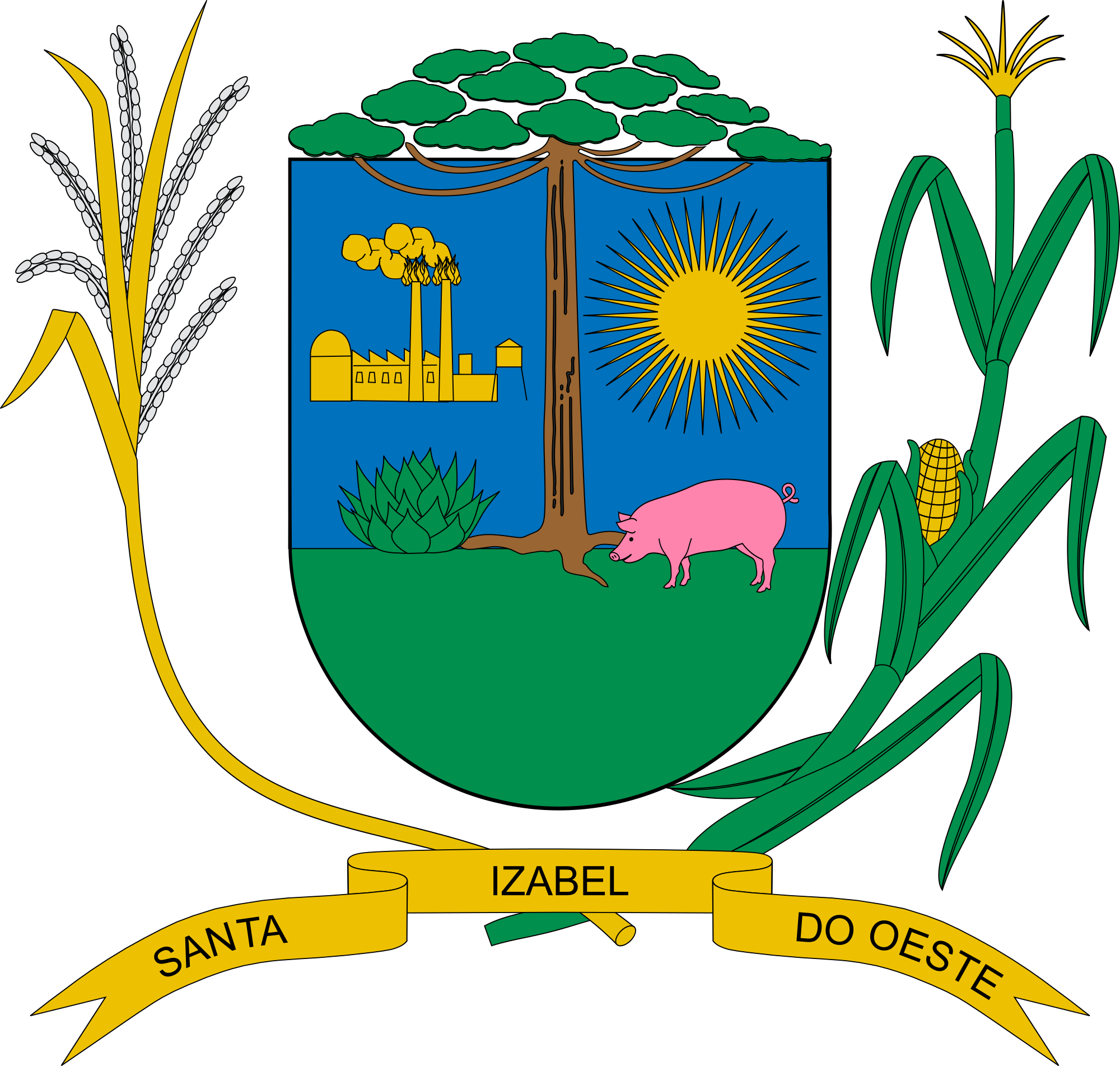 Brasão De Santa Izabel Do Oeste - Gobierno Regional La Libertad (2000x1903)