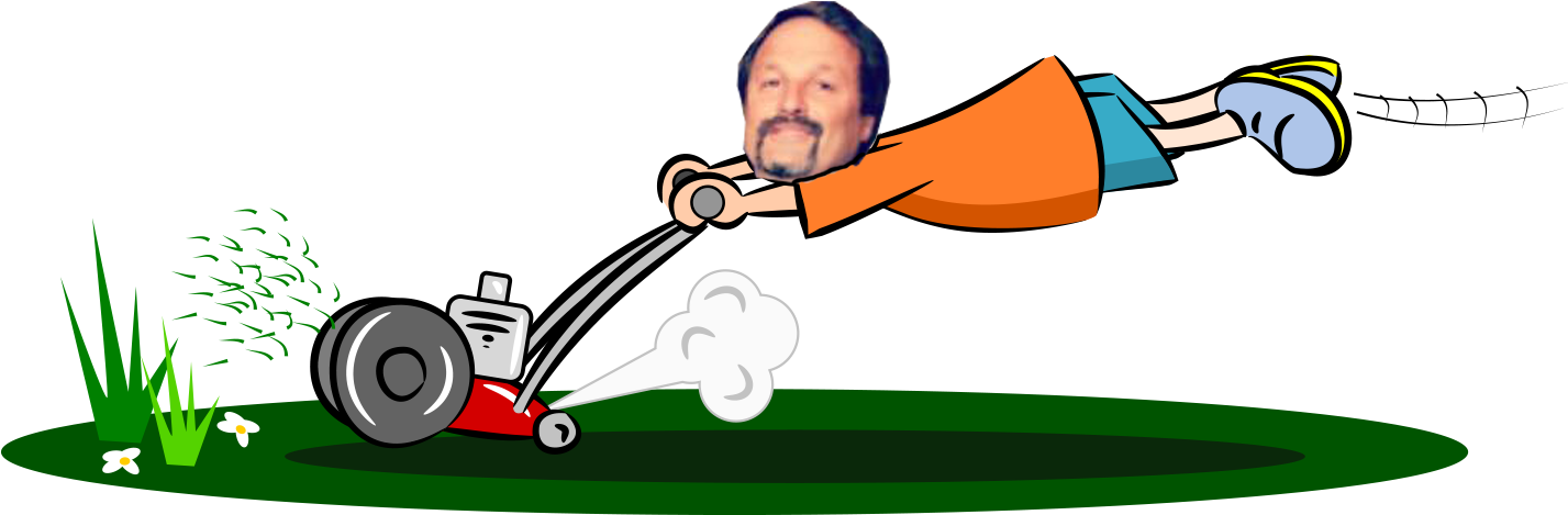 Almost Perfect Landscaping Lawn Maintenance - Grasmaaier Cartoon (1427x506)