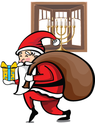 Helpful Links - Secret Santa Png (334x431)