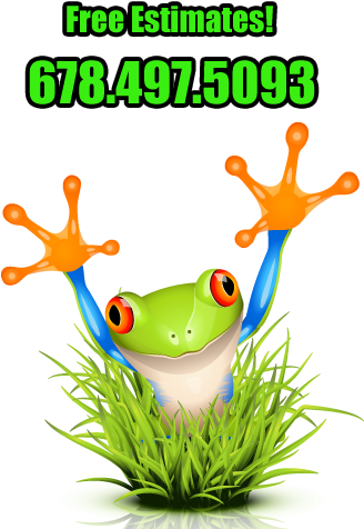 Free Lawn Care Estimates In Acworth, Ga - Frog Vector Free (350x481)