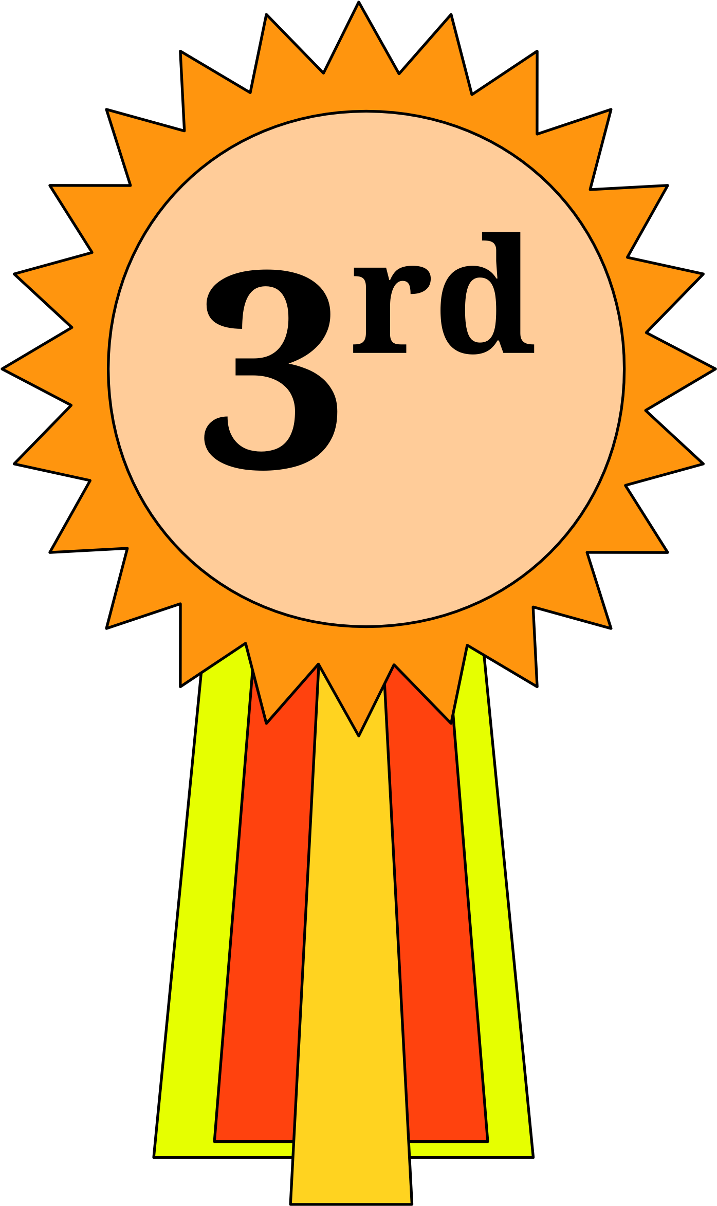 Gold Award Ribbon Clipart Clipart Panda Free Clipart - 3rd Place Ribbon (1440x2400)
