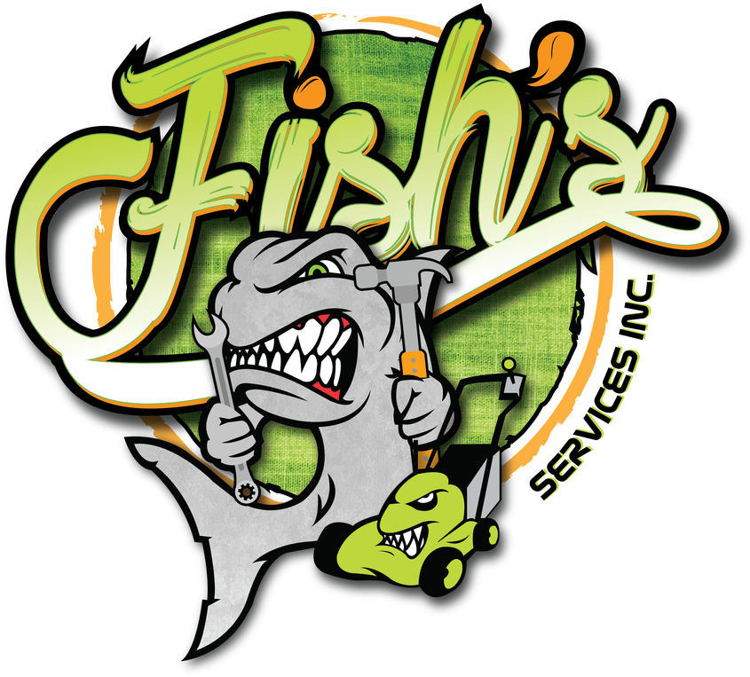 Fish's Mowing - Cartoon (950x800)