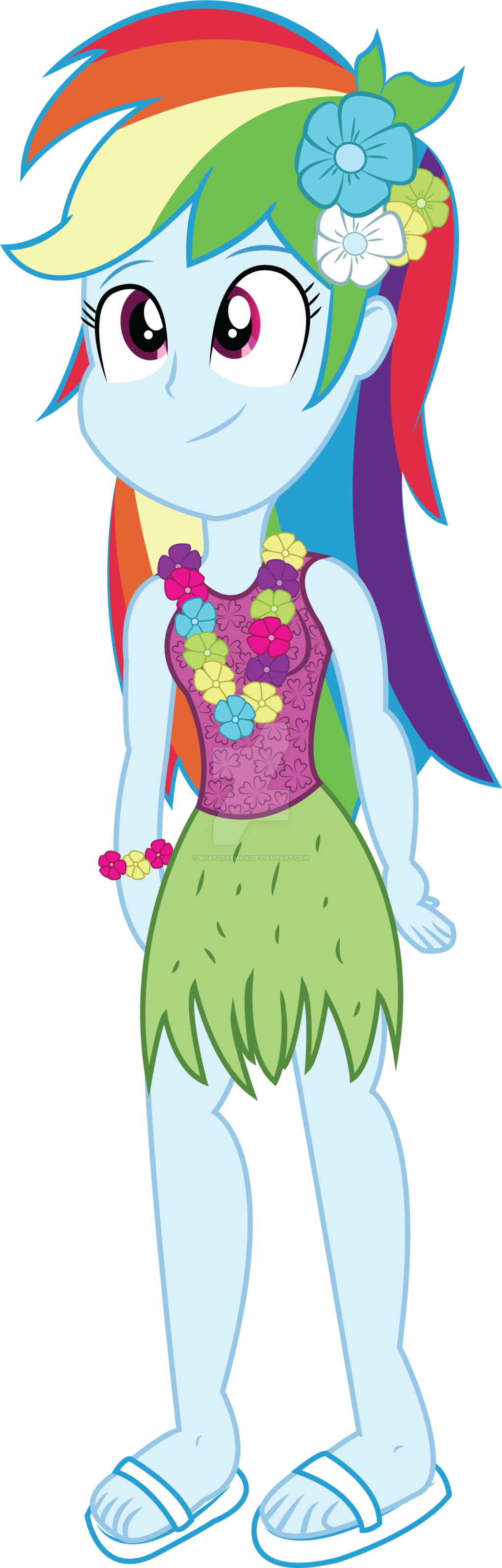 Jungle Island Luau - Rainbow Dash Hula (1024x3196)