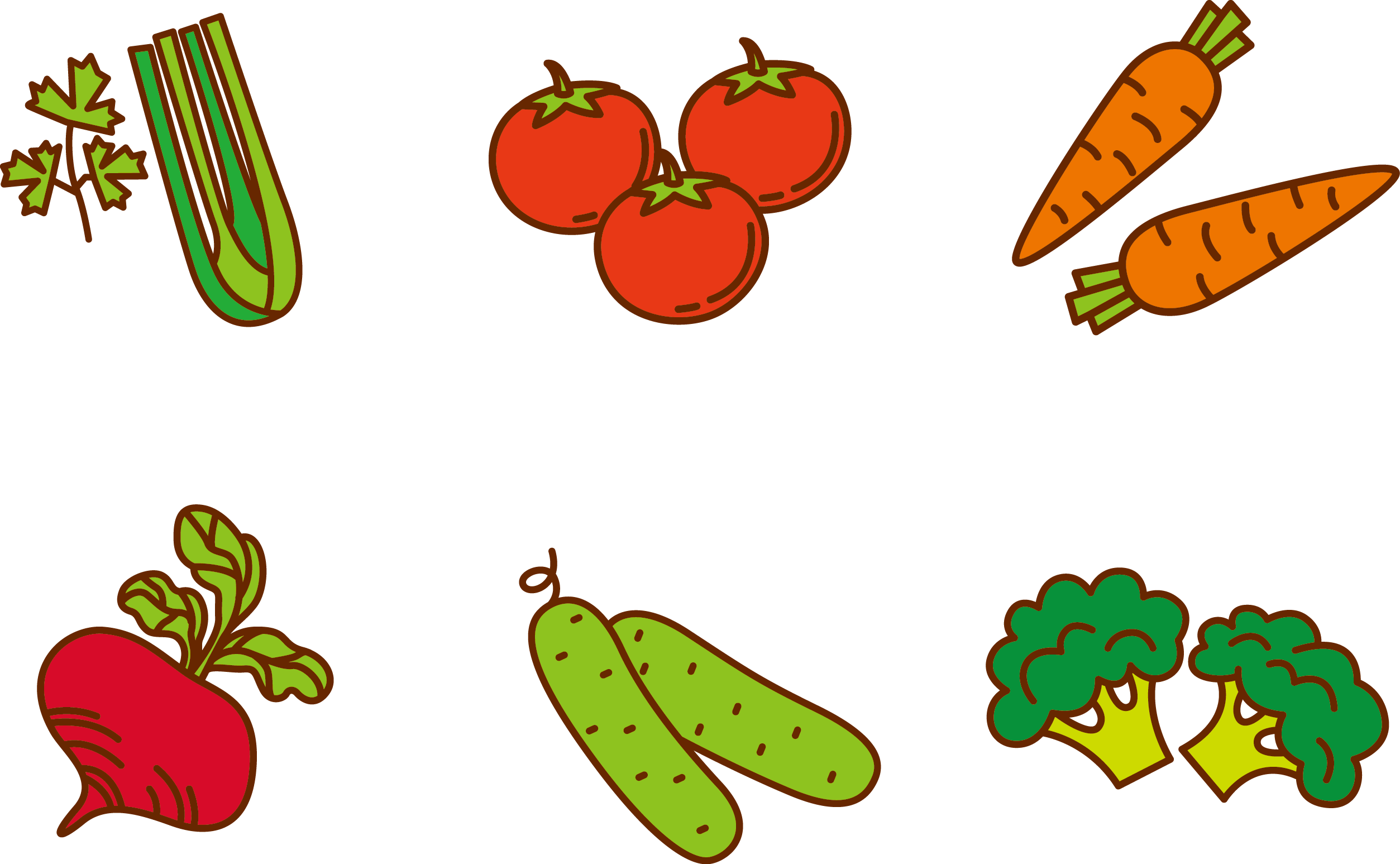 Fruit Vegetable Cartoon Clip Art - Fruits And Vegetables Cartoon (2507x1547)