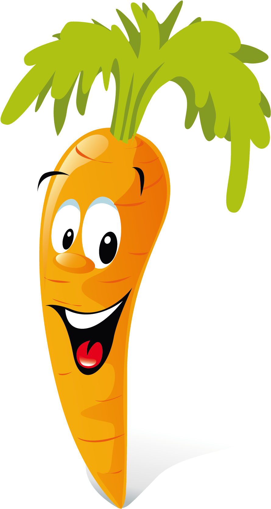 Carrot Animation Vegetable Clip Art - Fruit And Vegetables Cartoon (1875x1875)