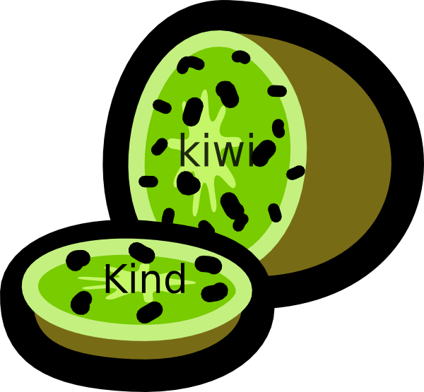 Kind Kiwi Clip Art At Vector Clip Art - Kiwi Animasi (600x555)