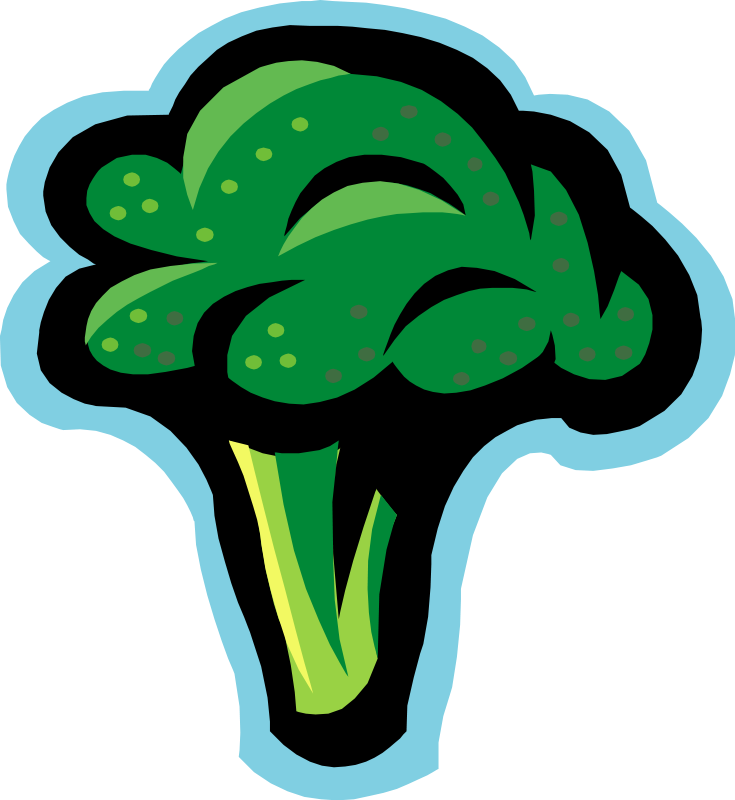 Vegetables 23 Free Vector - Clip Art Broccoli (735x800)