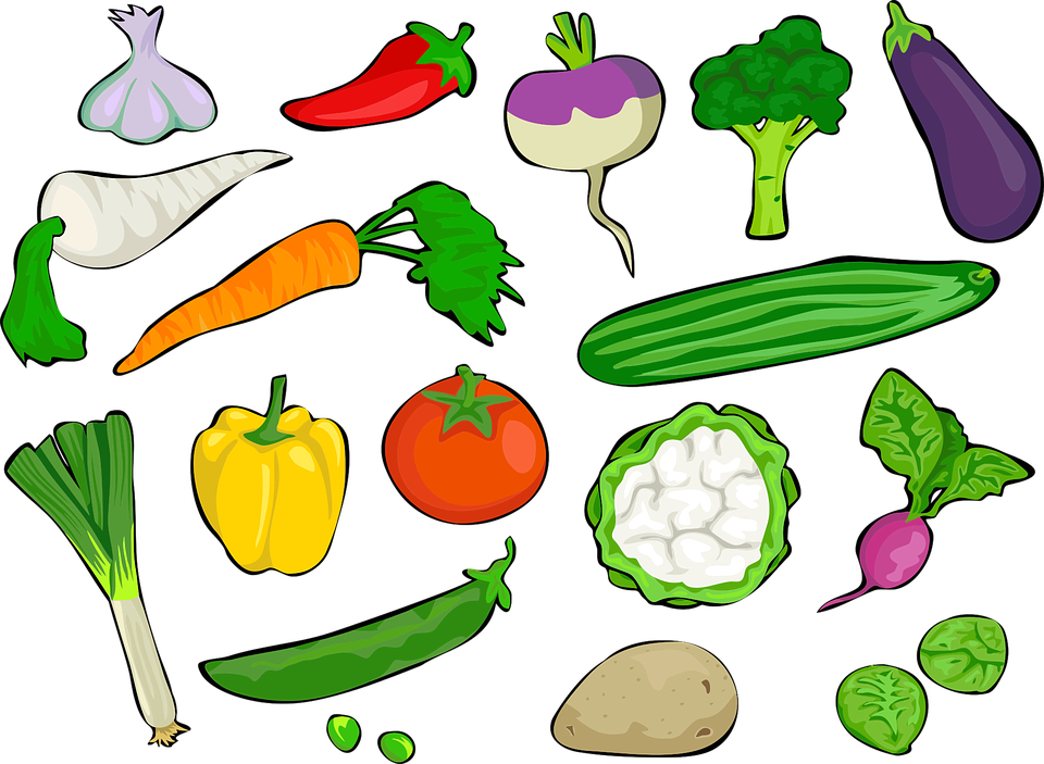Boar Clipart Free For Download - Vegetables Clipart (960x703)
