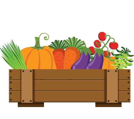 Are - Box Vegetable Vector (438x388)
