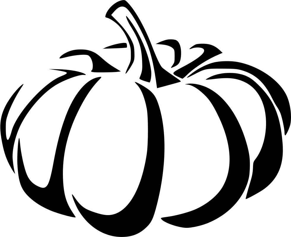 Holiday Vegetable Autumn October Pumpkin White Svg - Pumpkin (981x800)