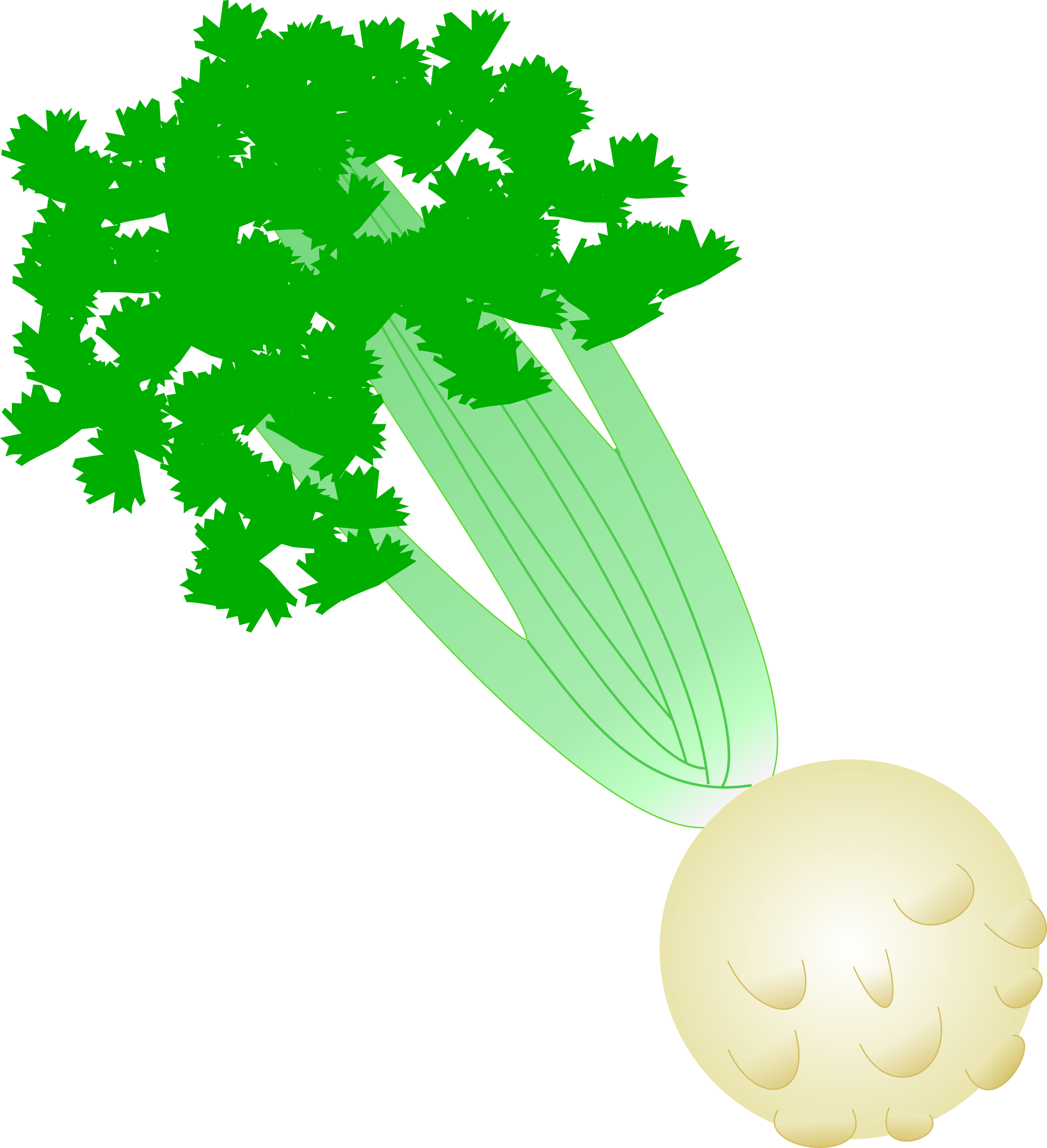 Celery Cartoon - Celery Clipart Png (2190x2400)