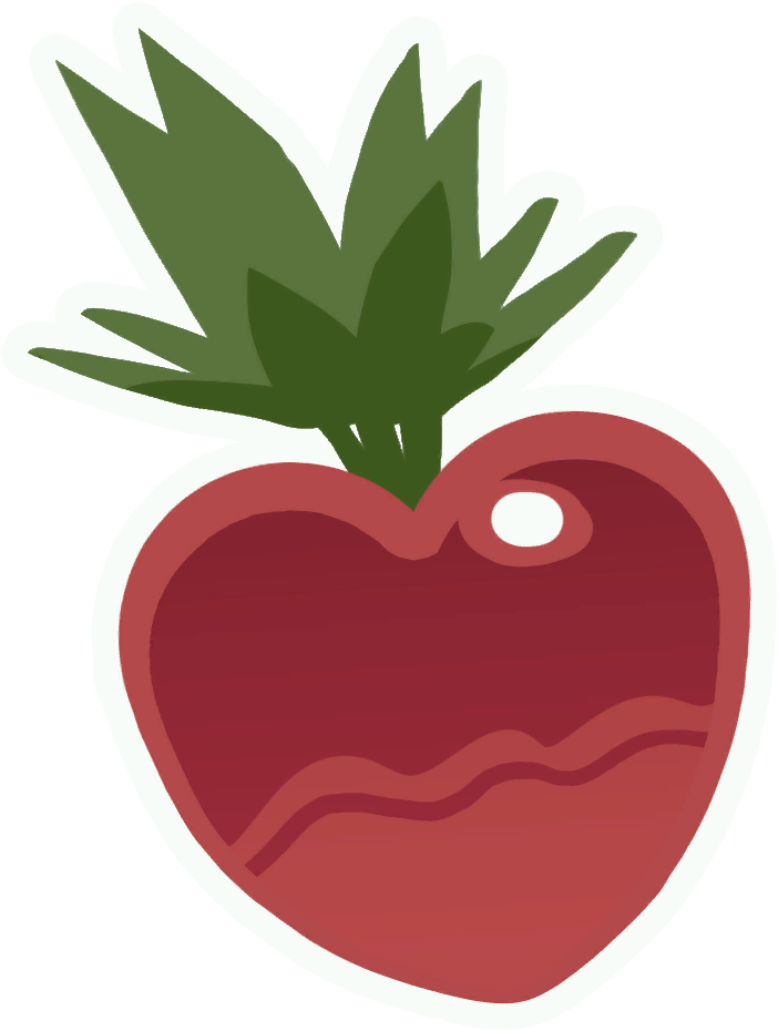 "if You Listen To It Closely, You Can Faintly Hear - Slime Rancher Heart Beet (1024x1024)