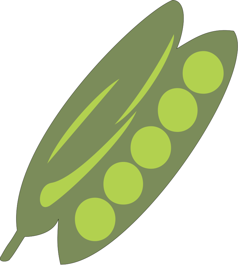 Vegetable Clip Art - Pea Pod Clip Art (810x900)
