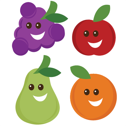 Svg - Fruits Clipart Happy (432x432)
