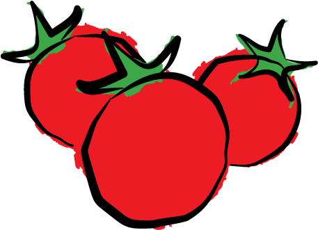 Cherry Tomato Clipart Round - Cherry Tomato Clipart (470x348)