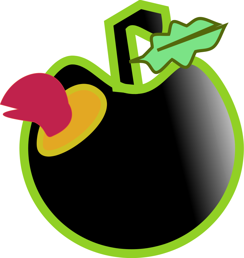 Clipart Png File Tag List, Clip Arts Svg File - Rotten Fruit Transparent Background (851x900)