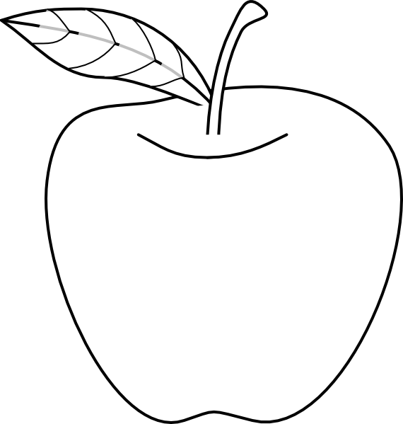 Apple Outline (570x599)