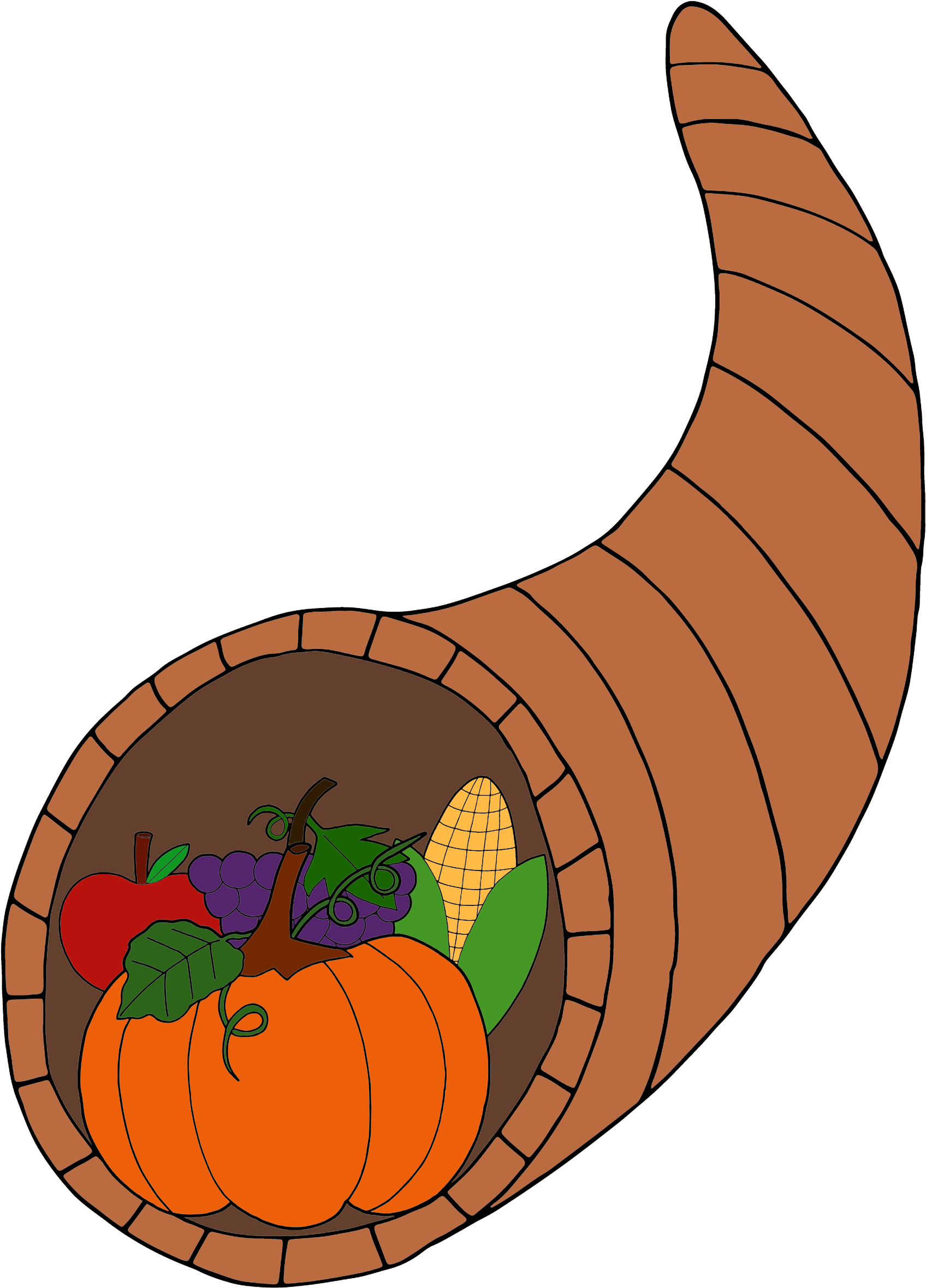 Free Thanksgiving Clip Art And Digi Stamps - Clip Art (2000x2591)