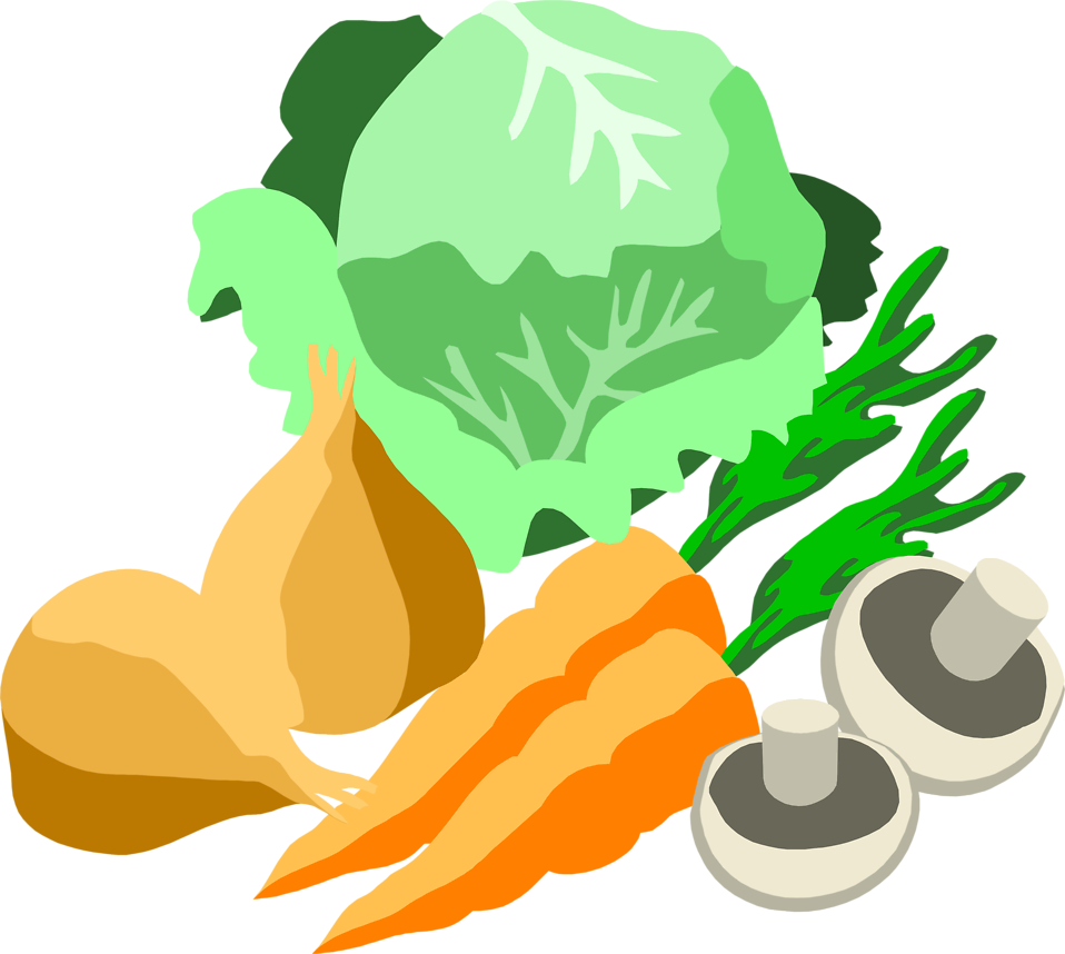 Vegetables Clip Art Free Download - Transparent Background Vegetables Clipart (958x858)