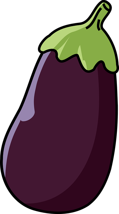 Eggplant Clip Art At Clker - Eggplant Clipart (1333x2400)