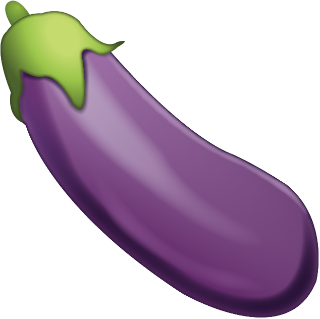 Eggplant Png Transparent Images - Eggplant Emoji Png (640x640)
