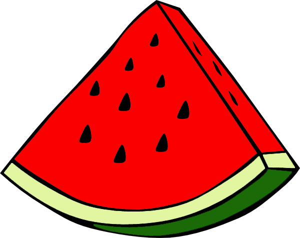 Fruit Clip Art Transparent Free - Watermelon Clip Art Free (600x476)