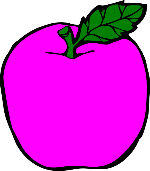 Black And White Apple Clipart Png (522x593)