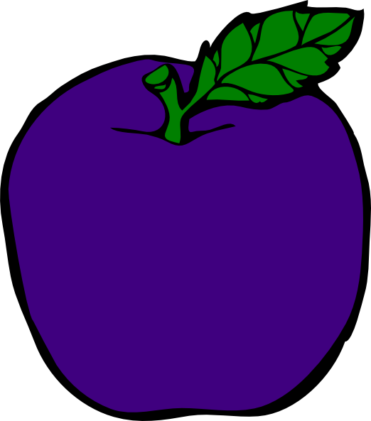 Apple Drawing Black And White (522x593)