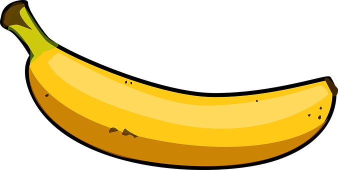 Banana, Yellow, Fruit, Tropical, Food - 바나나 일러스트 (677x340)