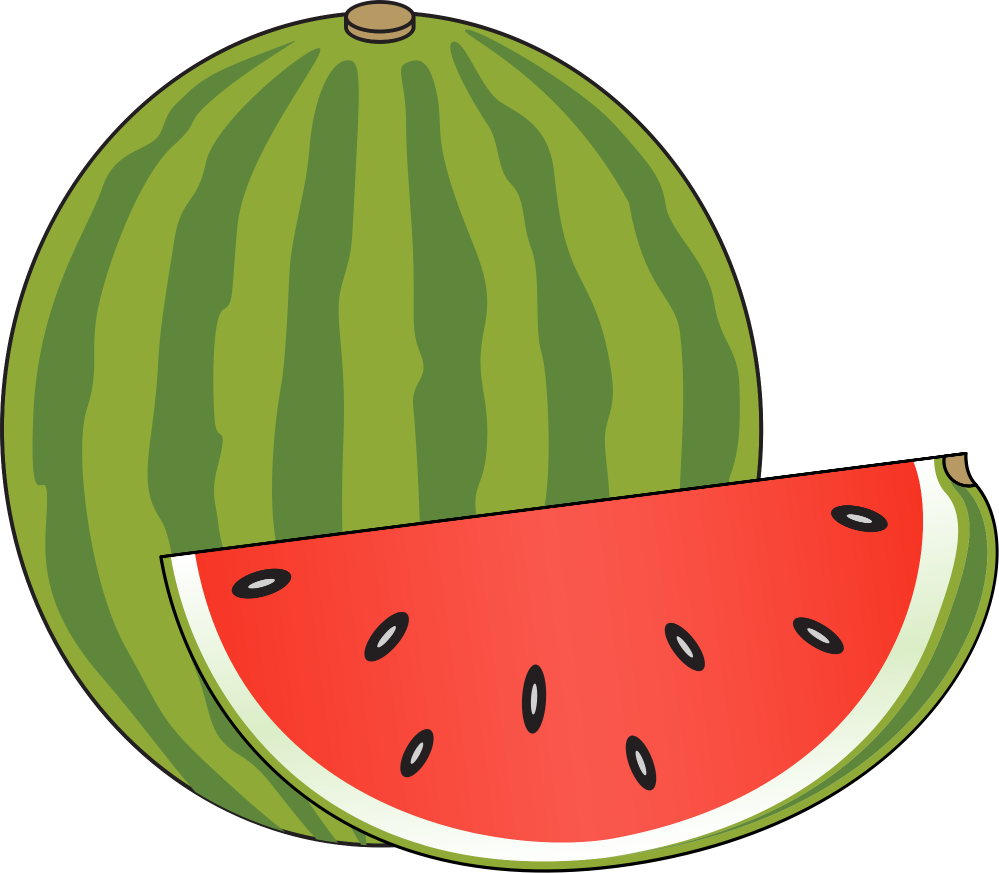 Watermelon Clipart Transparent Background - Watermelon Image Clip Art (1998x1745)