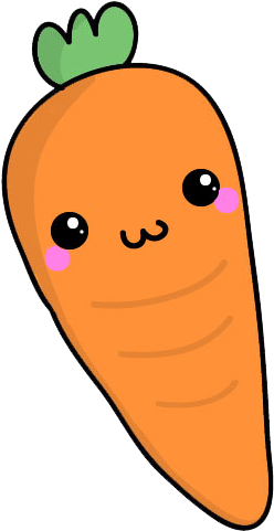 Mr Carrot By Ellaalovee - Carrot Cute Png (293x505)