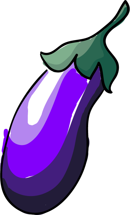 Euclidean Vector Eggplant Clip Art - Euclidean Vector Eggplant Clip Art (441x725)