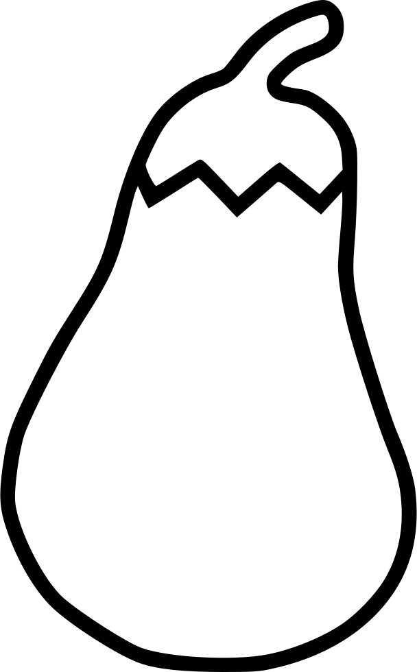 Eggplant Brinjal Healthy Vegetable Comments - Drawing Images Of Brinjal (608x980)