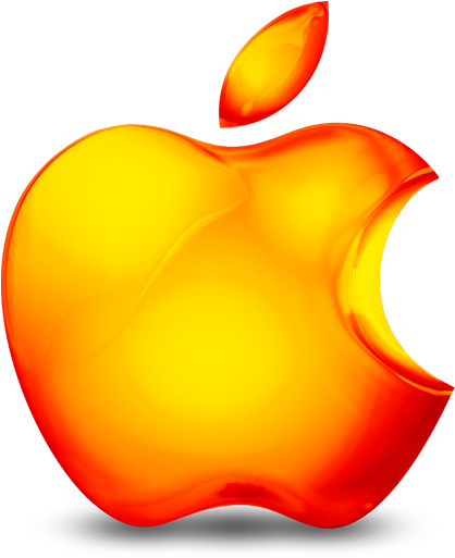 Logo Apples Clipart - Apple Logo Orange (512x512)