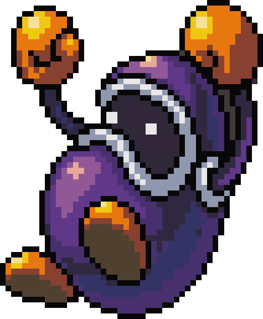 Eggplant Man Sprite - Eggplant Sprite (522x633)