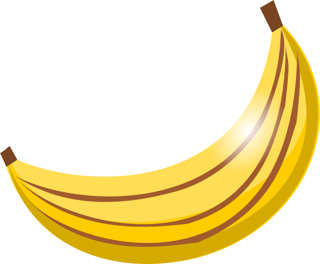 Banana - صورة موزة كرتون (1087x897)