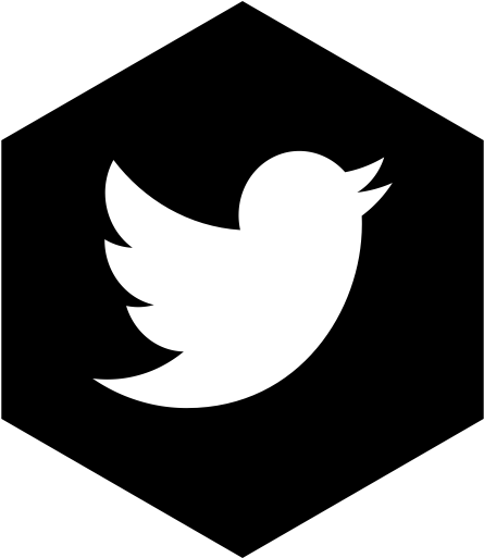 Eggplant - Twitter Button Black Png (512x512)