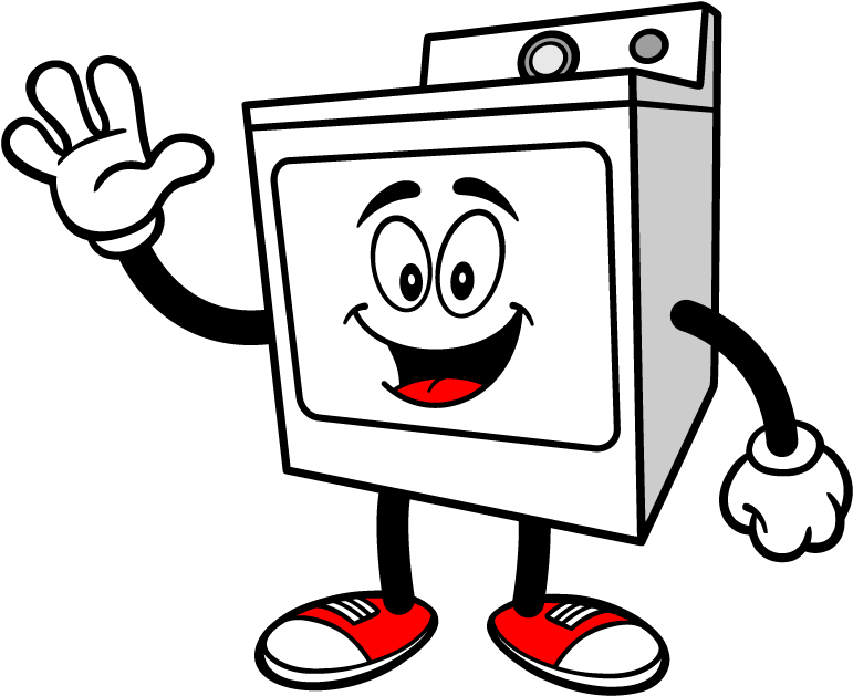 Dryer - Happy Clothes Dryer Clipart (800x800)