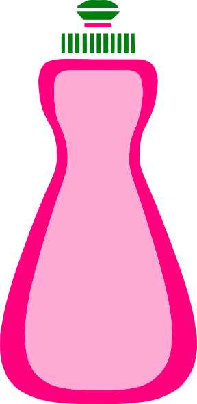 Pink Dishwashing Soap Clip Art - Dish Soap Clipart (640x1280)