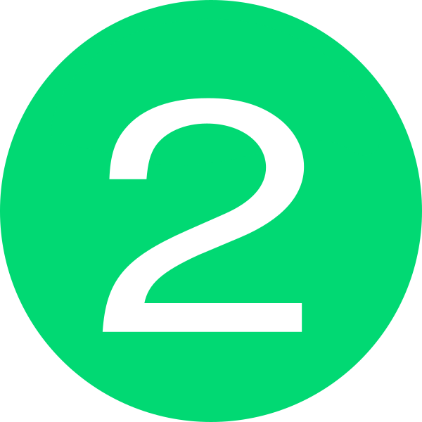 Number 2 Button Green Clip Art At Clker - Number 1 Button - Full Size ...