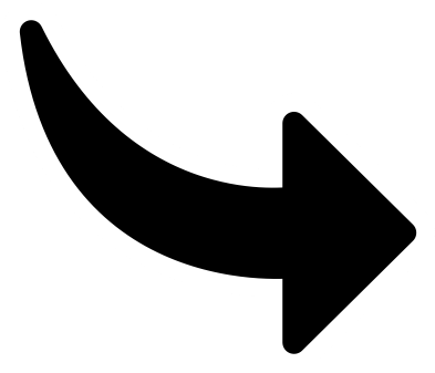 Free Clipart - Curved Arrow Pointing Right (400x400)