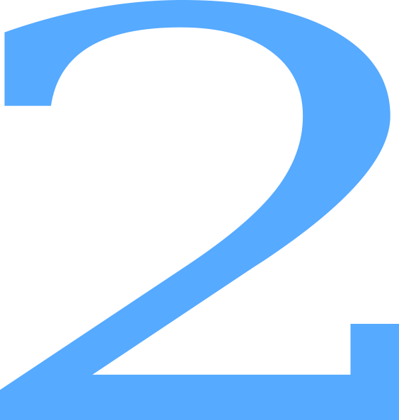 2 Countdown Clip Art At Vector Clip Art Online - Blue Number 2 Clipart (564x594)