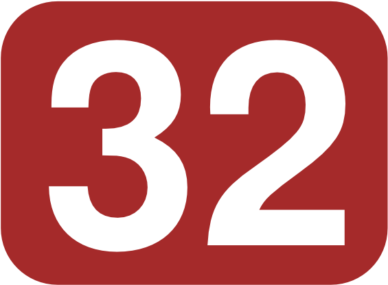 Number 32 Clipart 600x478 Png Clipart Download